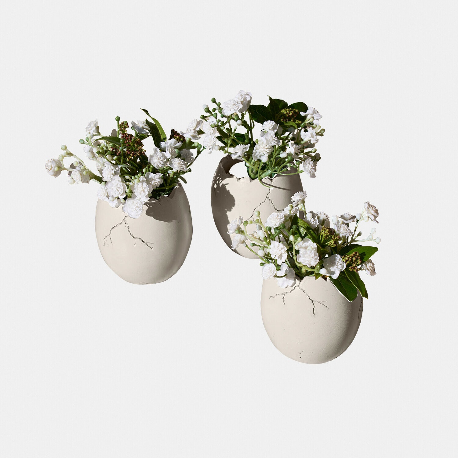 Lot de 3 œufs décoratifs Waverlye