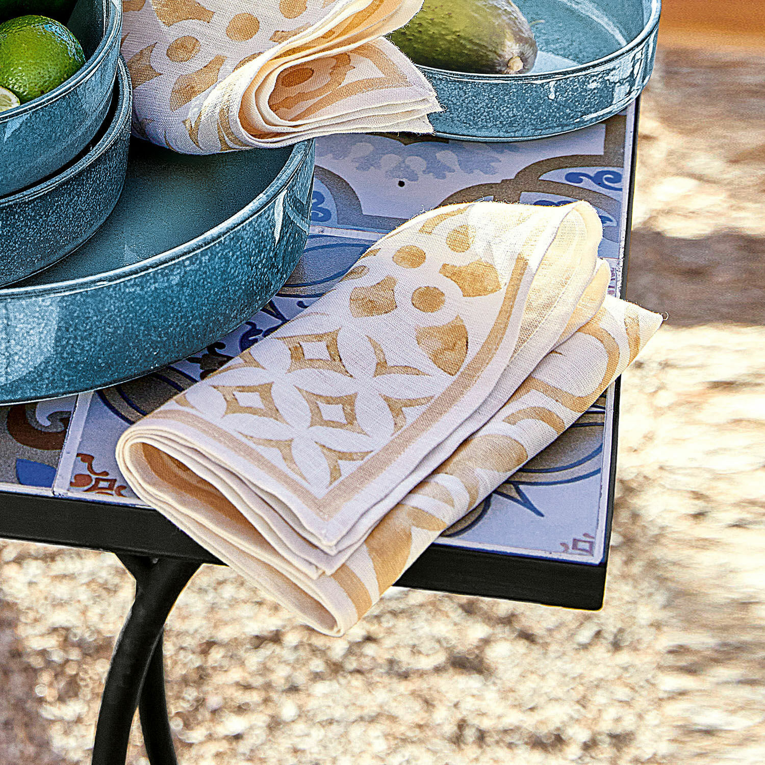 Lot de 4 serviettes Larvaux