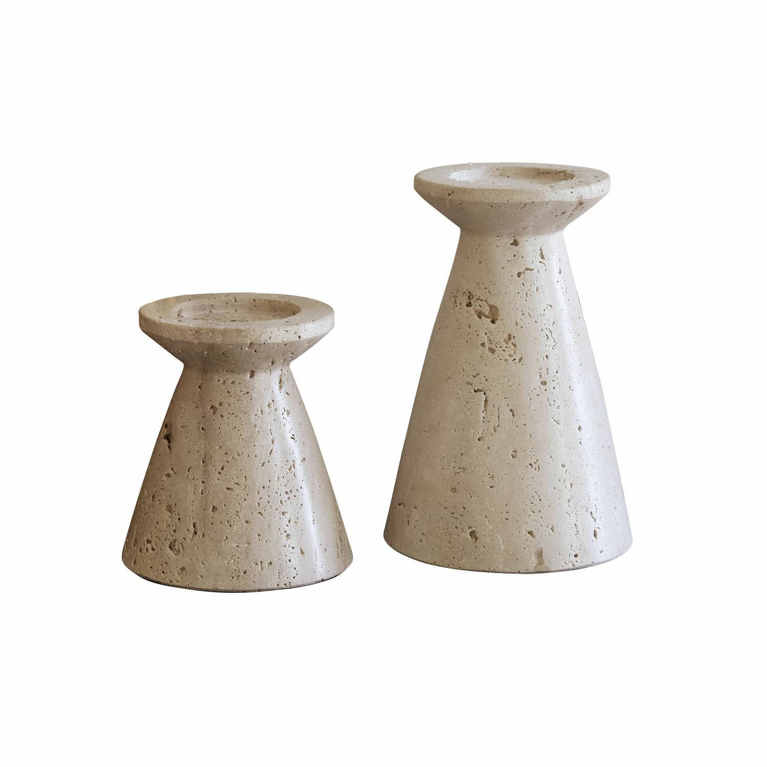 Lot de 2 bougeoirs Bazrahim