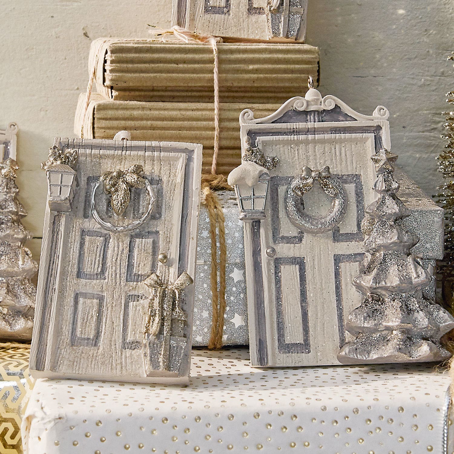 Lot de 4 décorations à suspendre Eystur