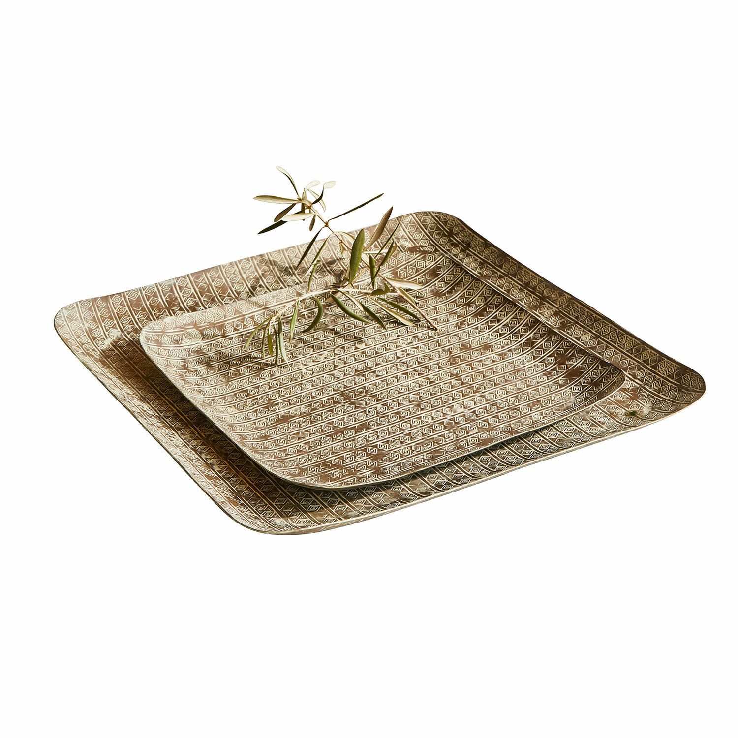 Lot de 2 plateaux Farouq