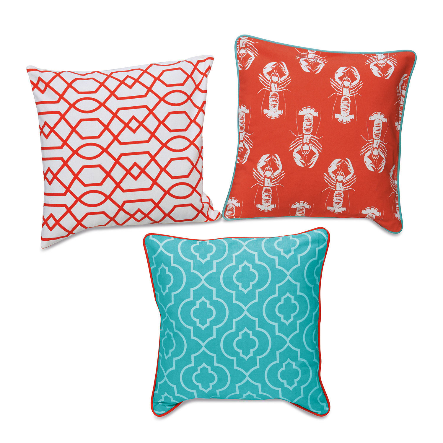 Lot de 3 housses de coussins Newquay