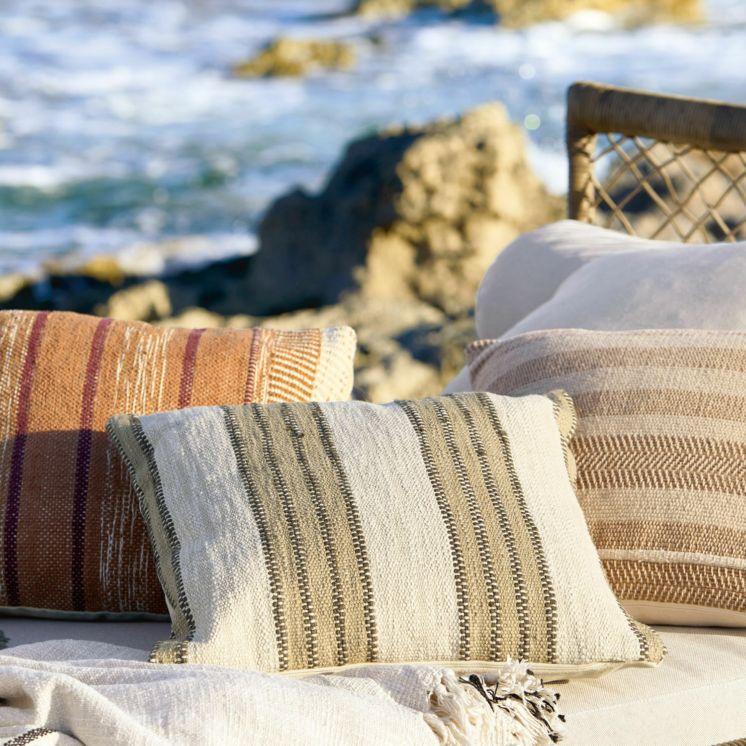Lot de 3 housses de coussins Mélamare