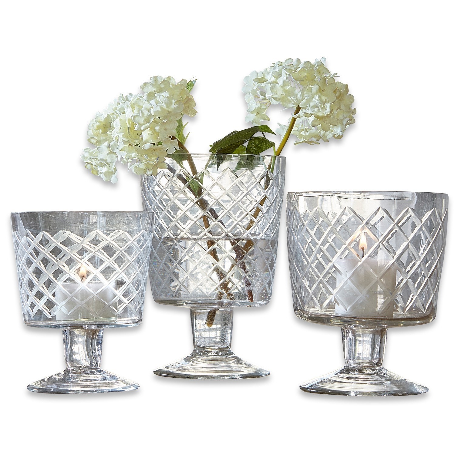 Lot de 3 vases Léogeats