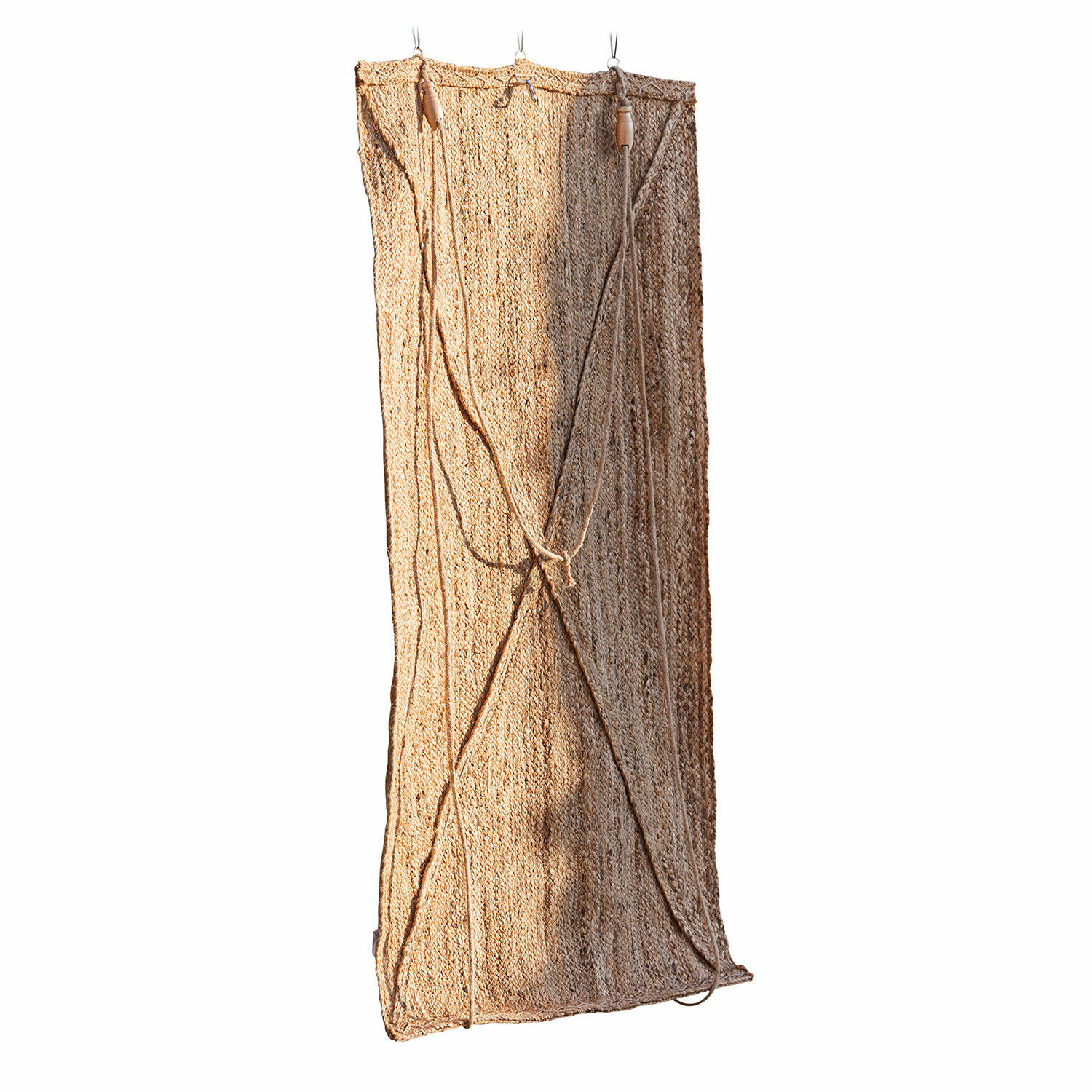 Store Georgia Tapis tissé naturel en jute beige, décoration intérieure écologique et tendance