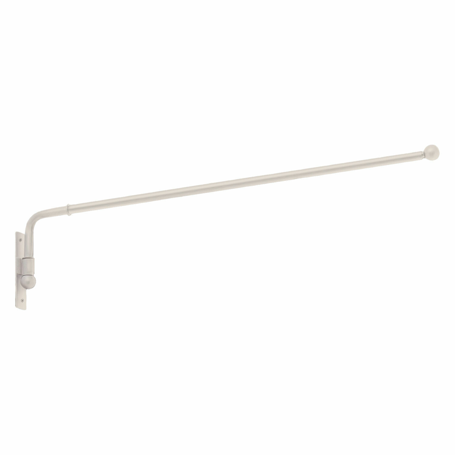 blanc vieilli Tringle à rideau Epping en métal couleur blanc antique, design simple pour intérieur