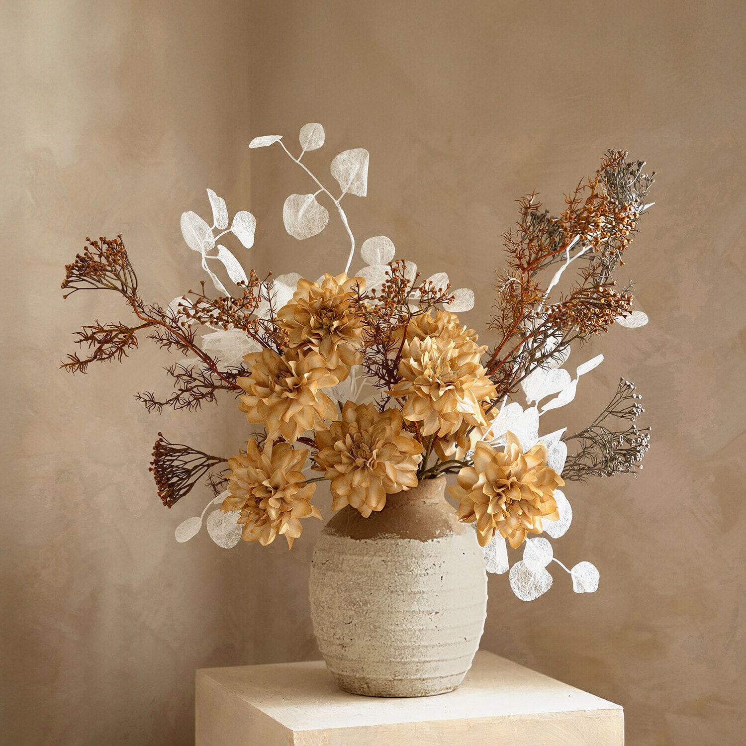 Lot de 3 fleurs décoratives Tilly