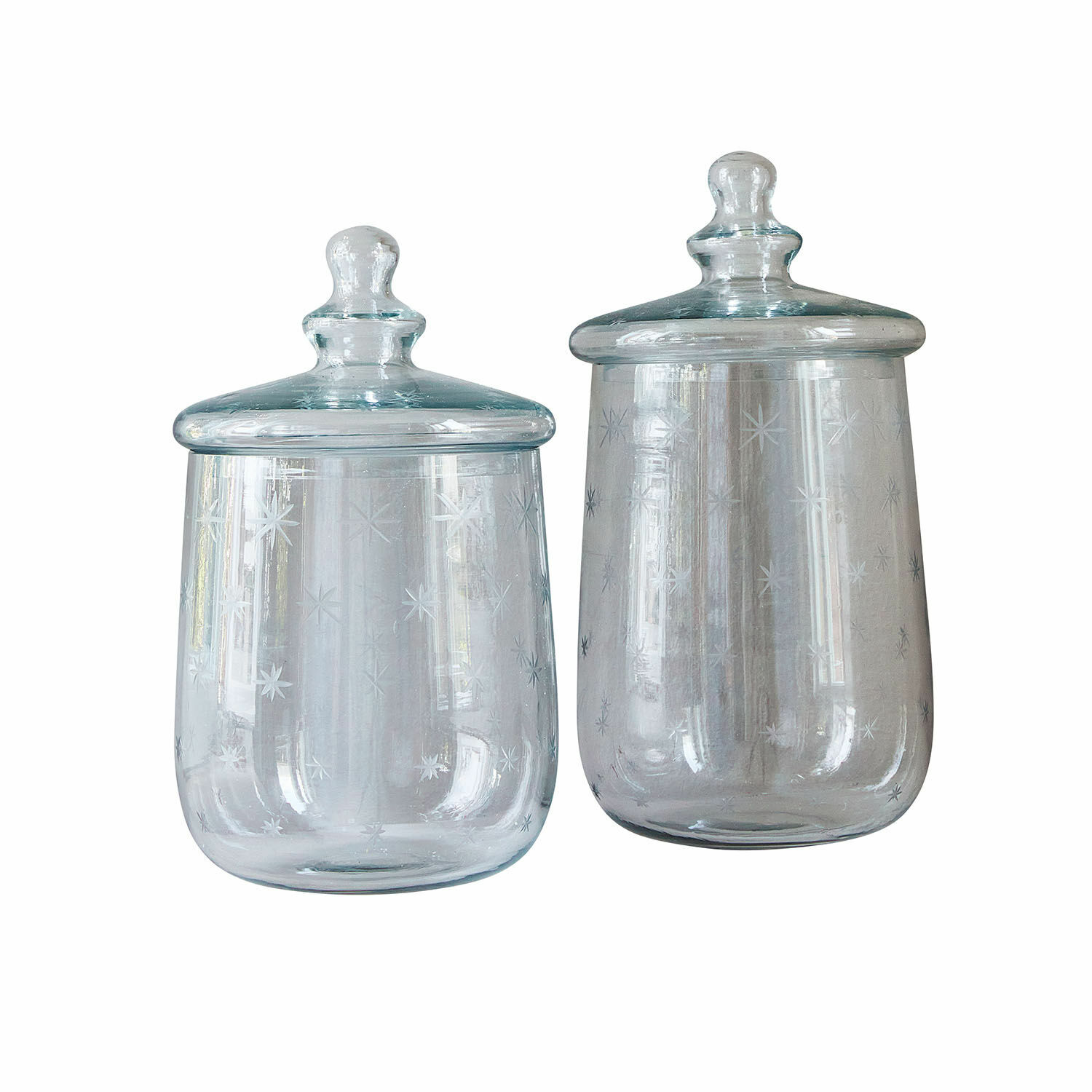 Lot de 2 bocaux en verre Valerico