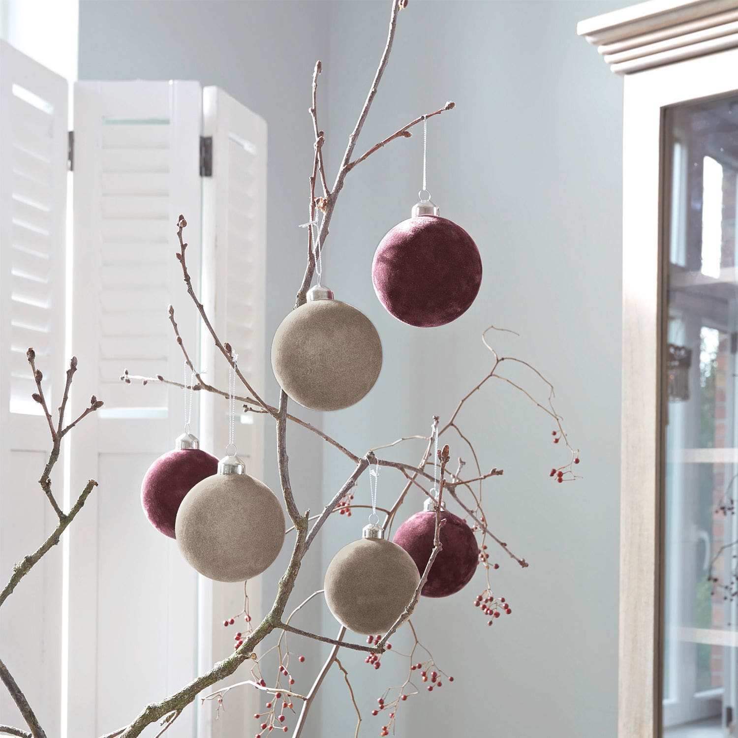 Lot de 6 boules de Noël Millas