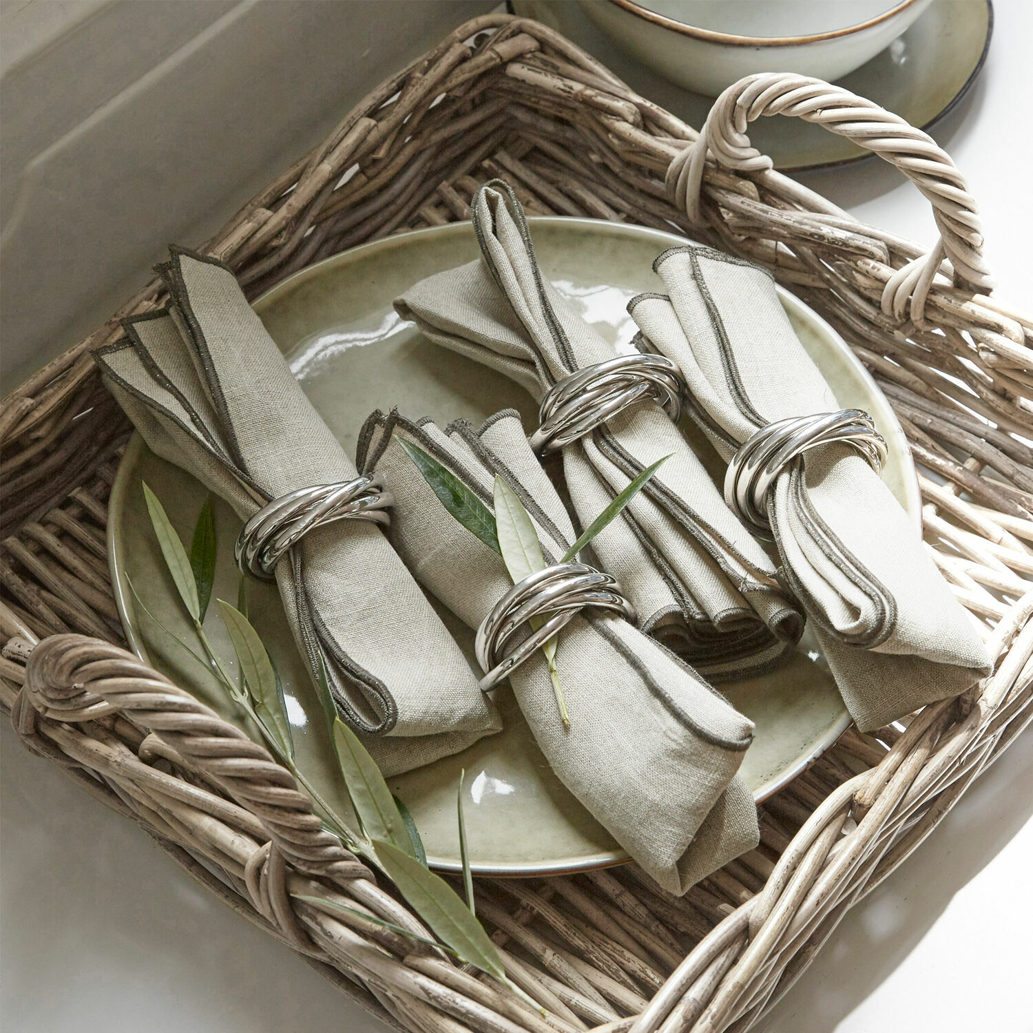 Lot de 4 serviettes Tarabias