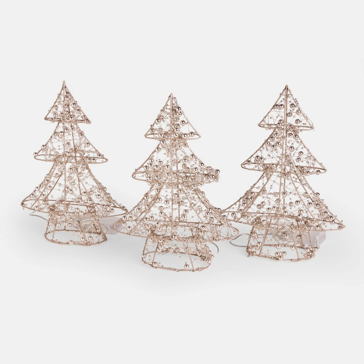 Lot de 3 sapins à LED Célindour