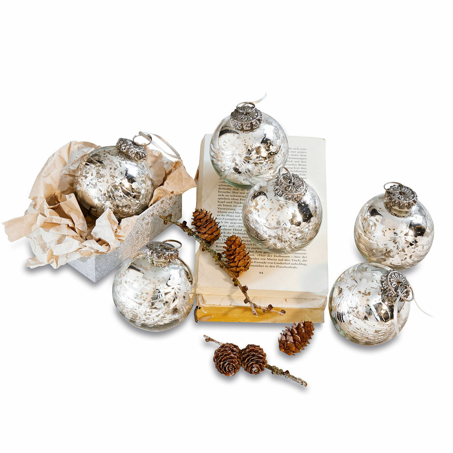 Lot de 6 décorations de Noël Thorens