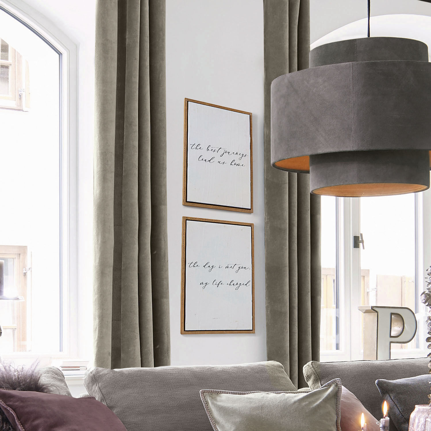 Lot de 2 tableaux décoratifs Nawel