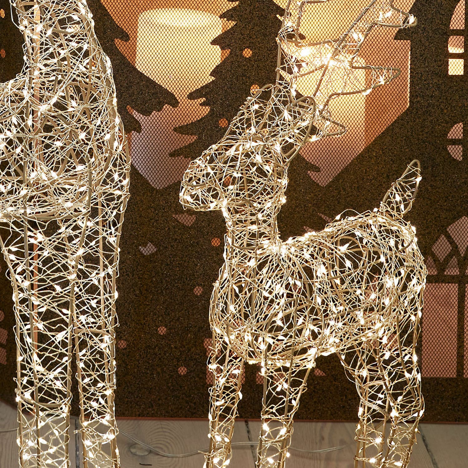 Lot de 2 cerfs lumineux Lovili