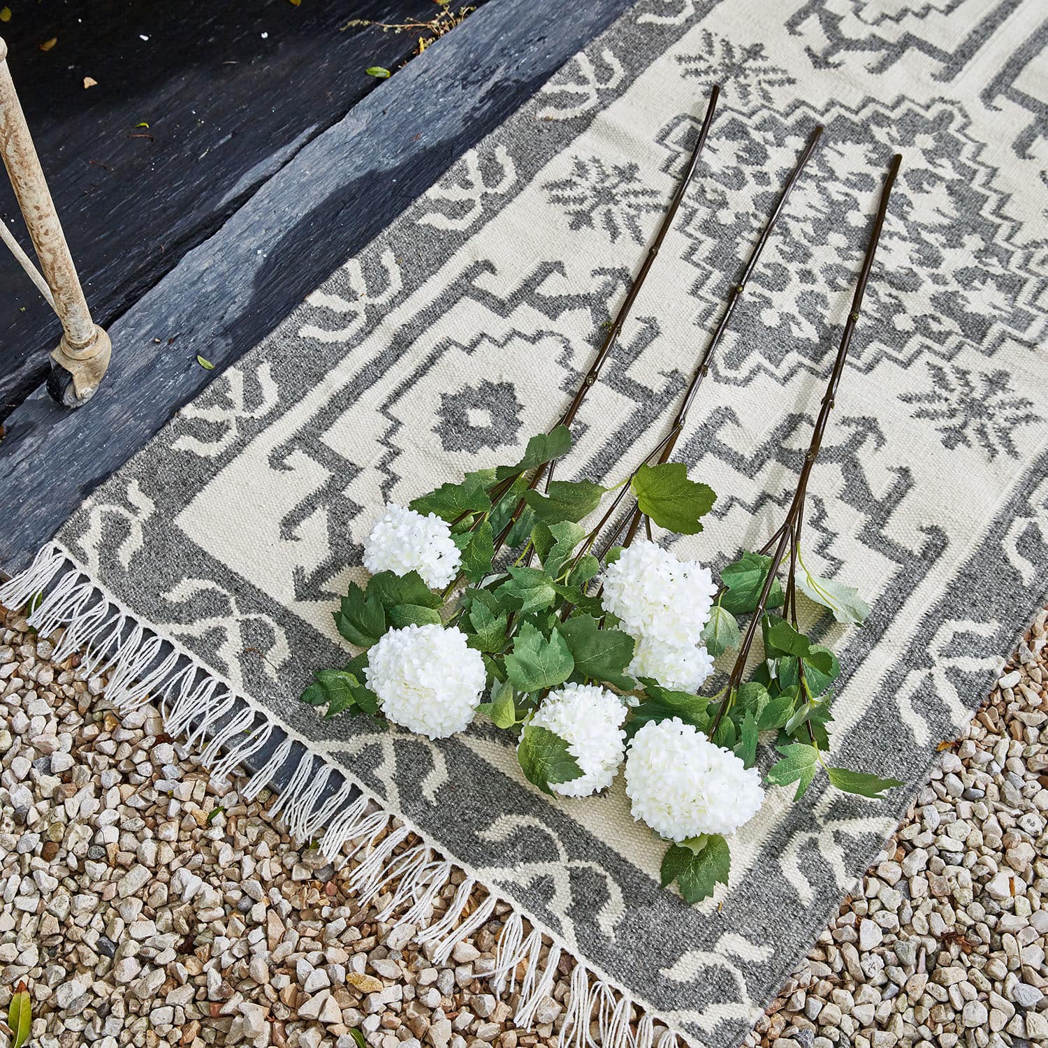 Lot de 3 fleurs décoratives Minqa
