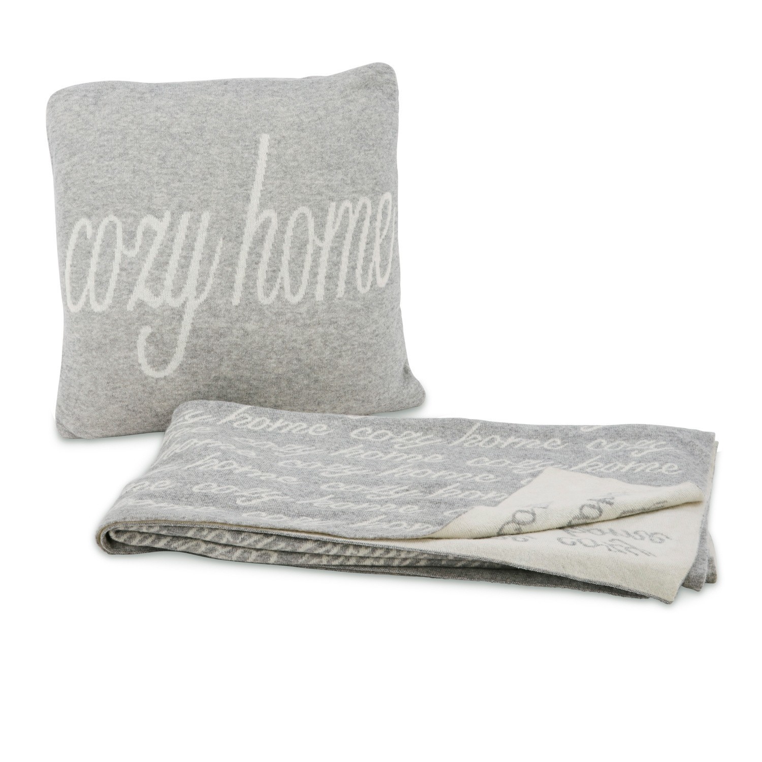 Plaid et coussin Cozy