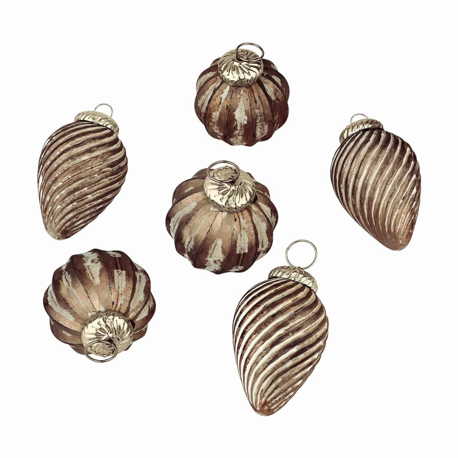 Lot de 6 décorations de Noël Miras