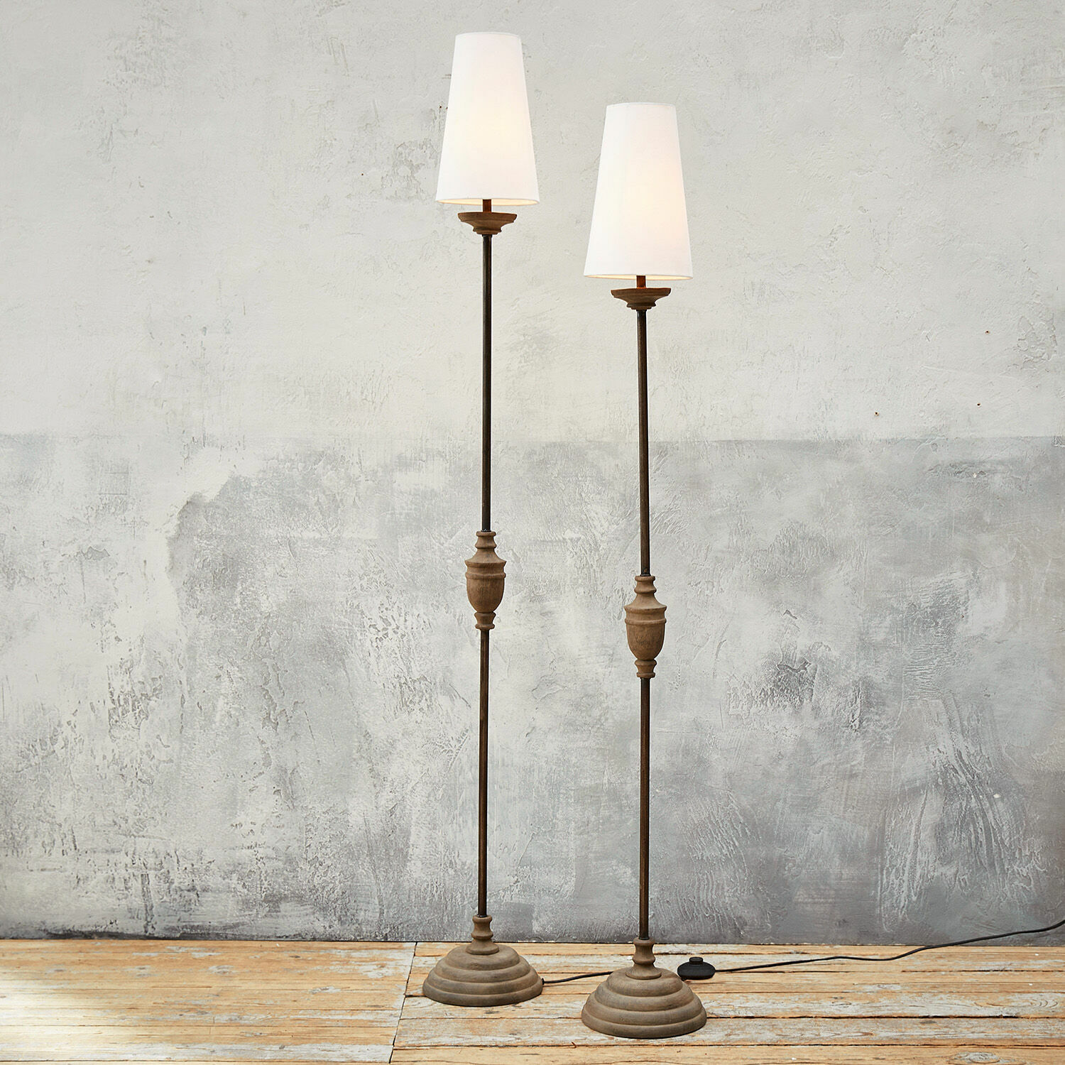 Lot de 2 lampadaires Abigail