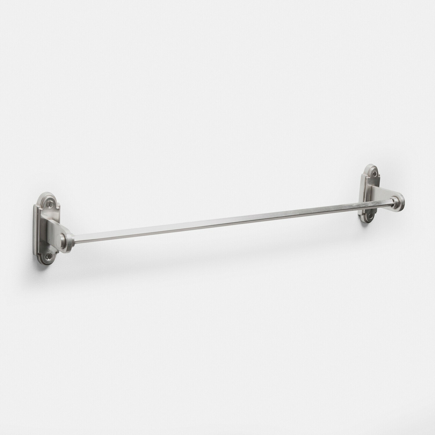 Porte-serviettes Virellane Barre porte-serviettes en acier inoxydable argenté pour salle de bain et cuisine