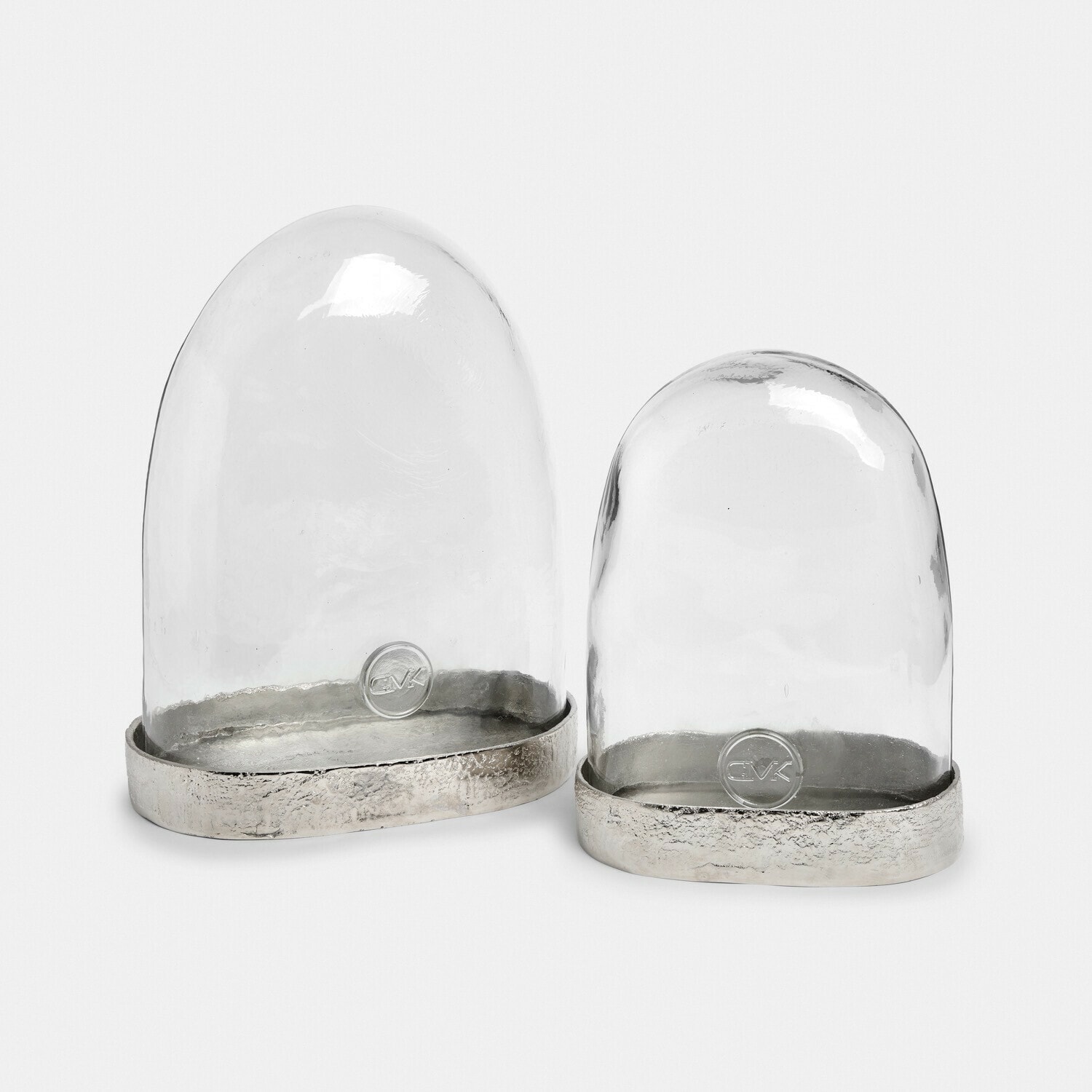 Lot de 2 cloches en verre Brévaline Lot de 2 cloches en verre Brévaline