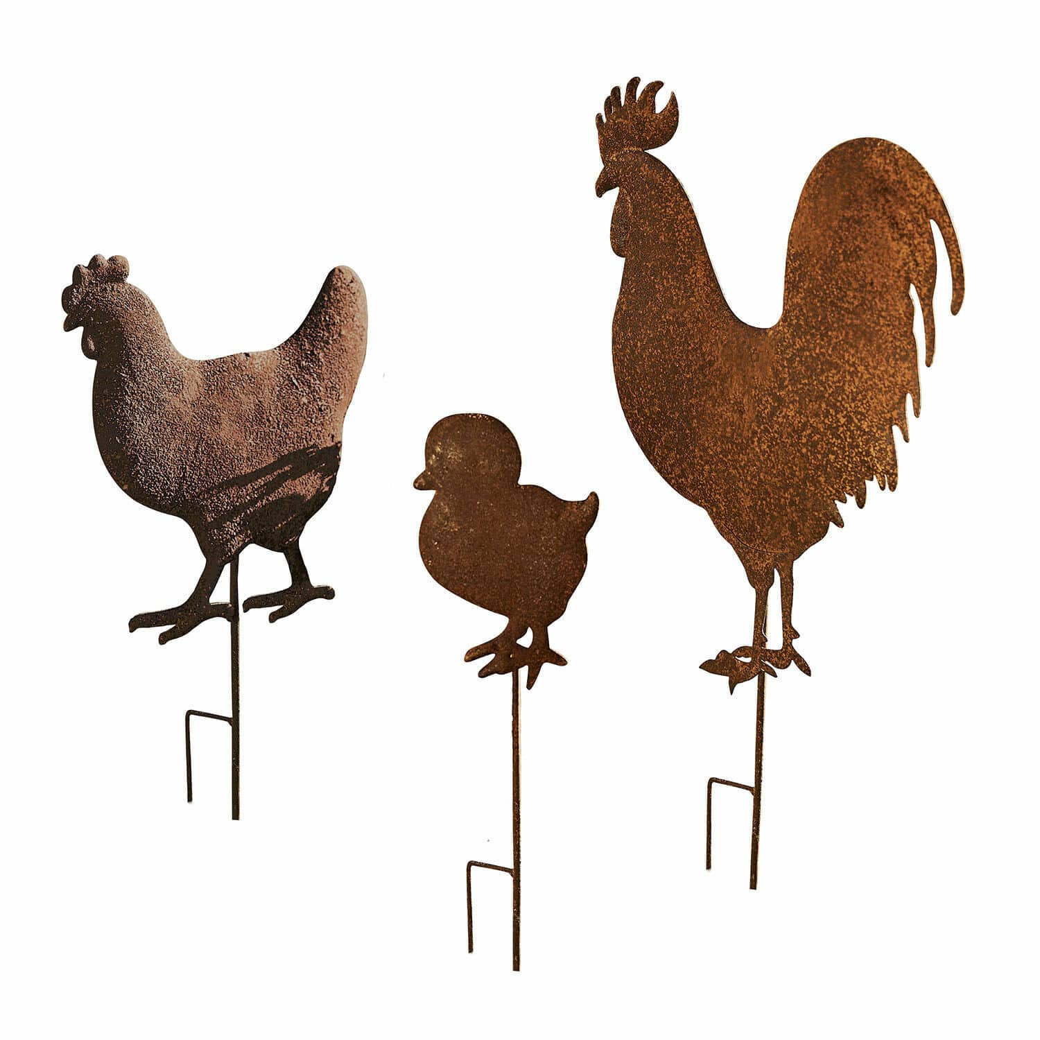 Lot de 3 piques de jardin Arijus