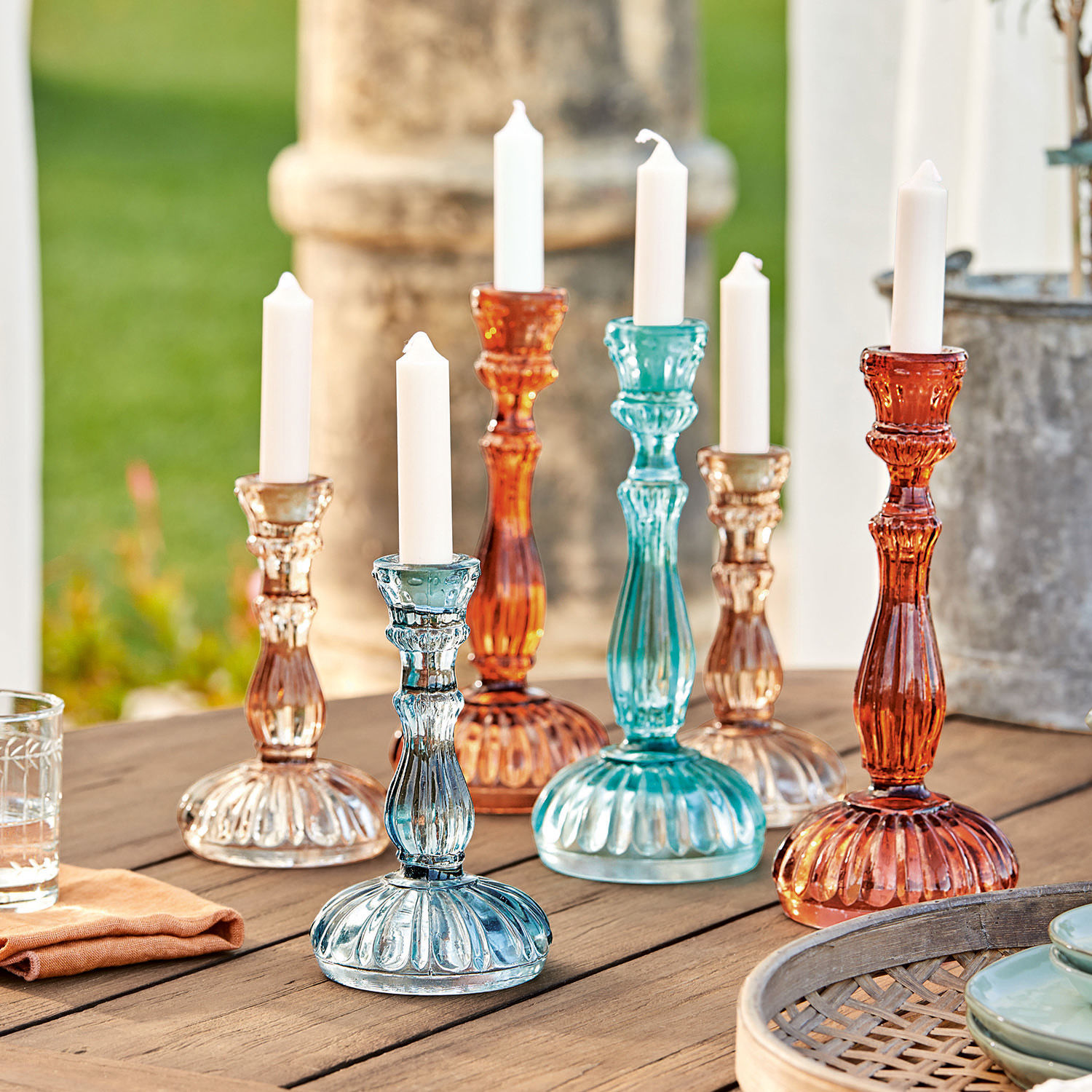 Lot de 6 bougeoirs Indre