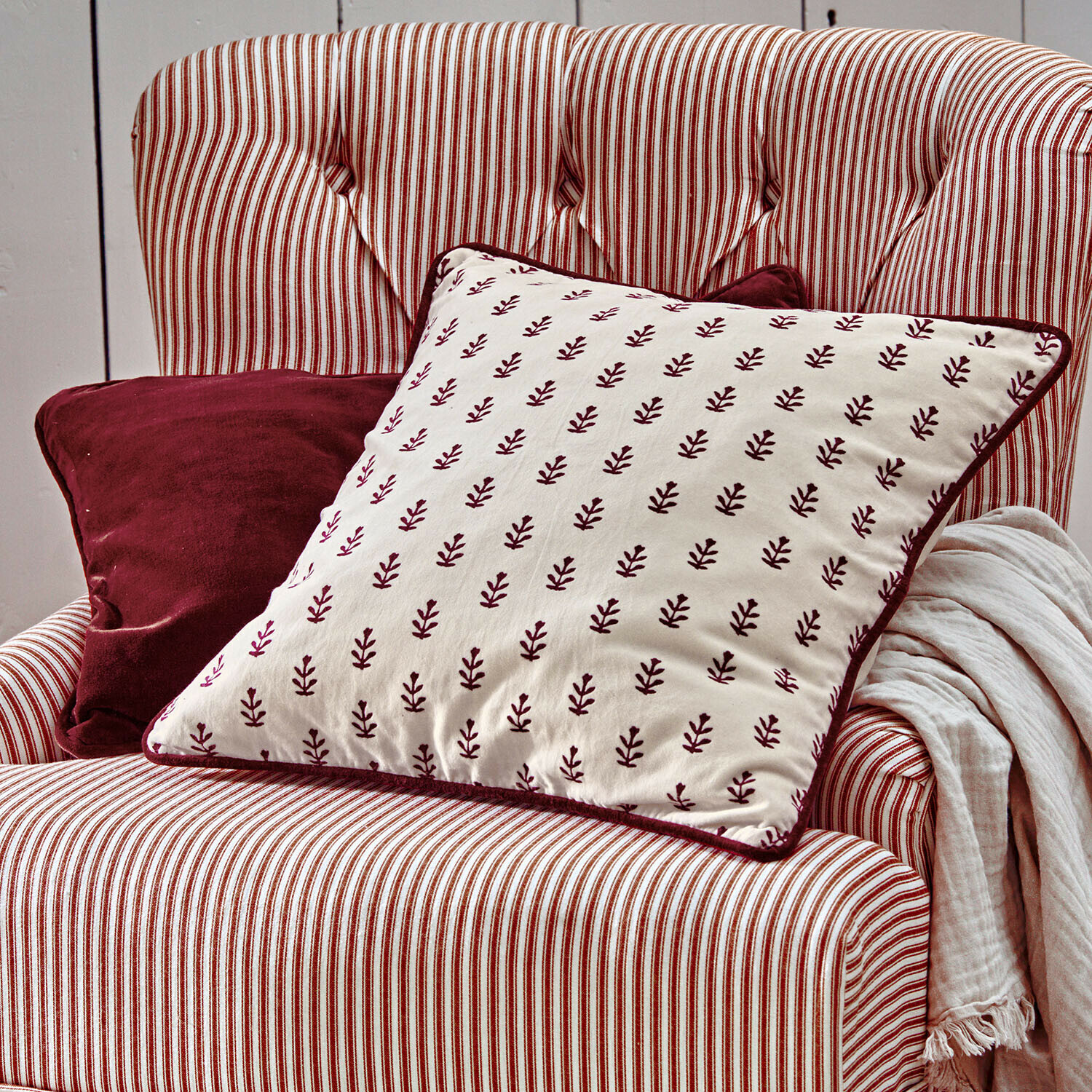 Lot de 2 housses de coussins Eilira