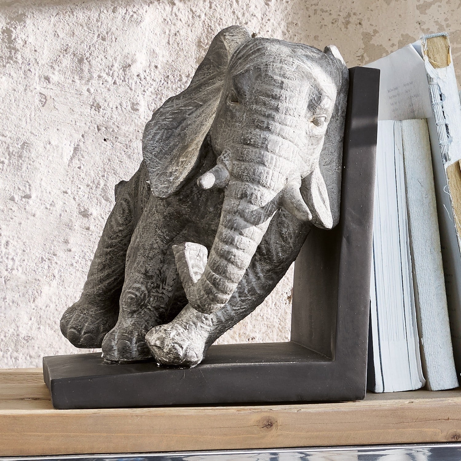 Lot de 2 serre-livres Elephants