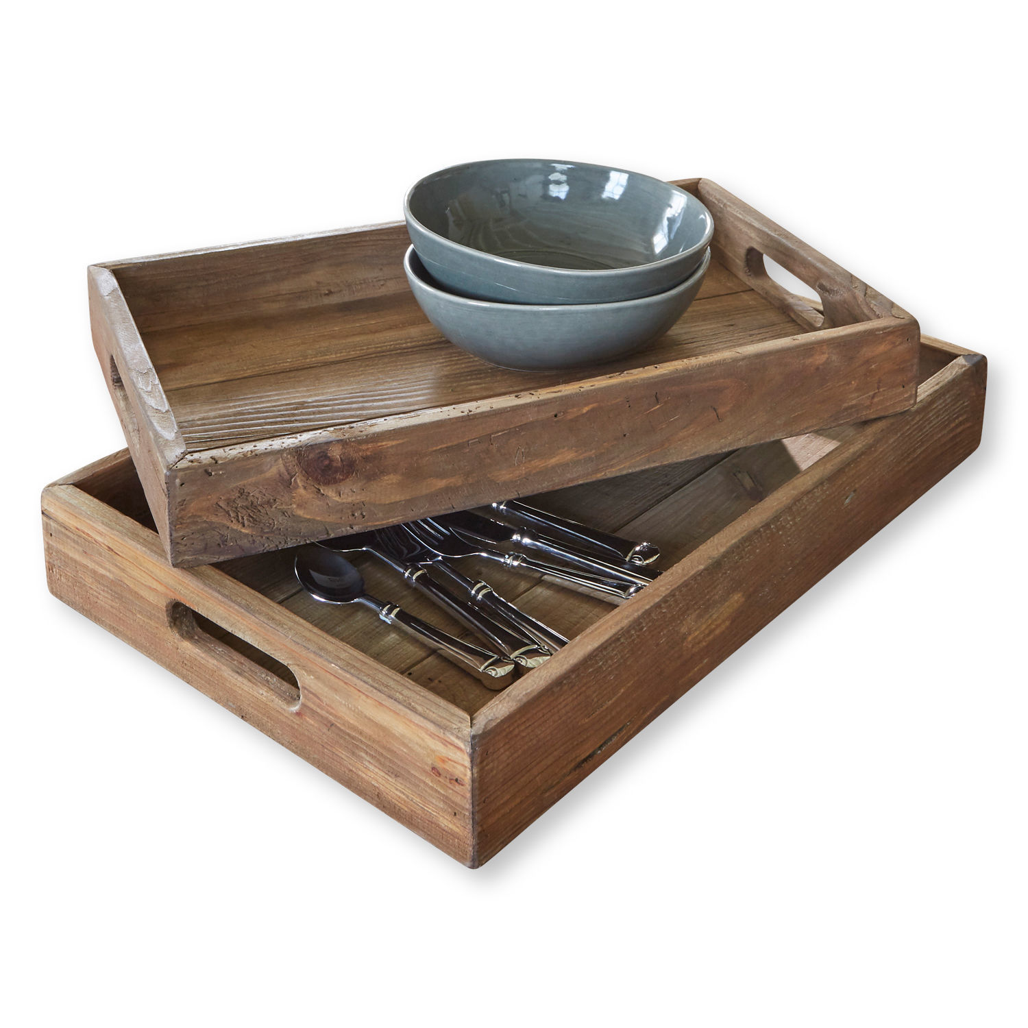 Lot de 2 plateaux Wittfield