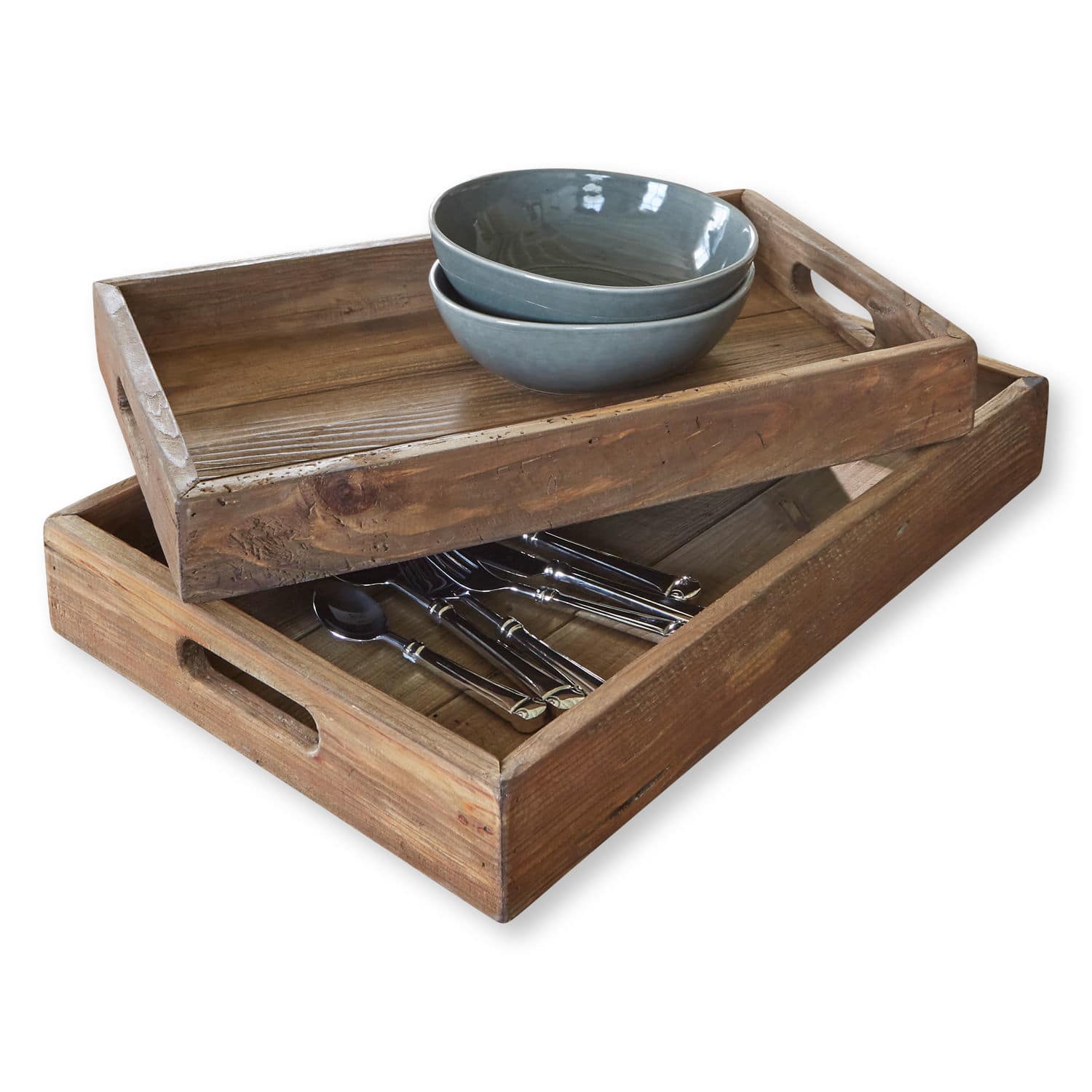 Lot de 2 plateaux Wittfield