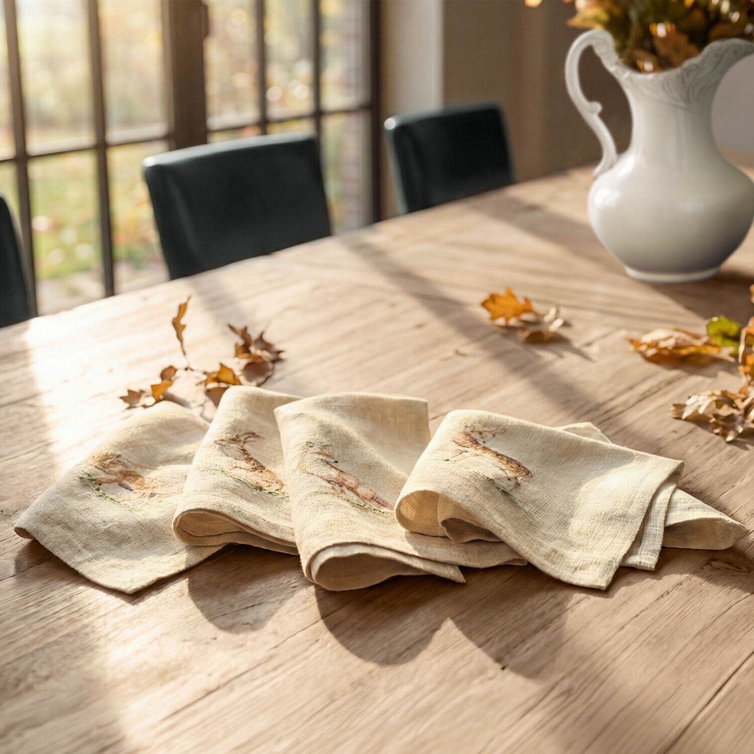 Lot de 4 serviettes de table Doucier