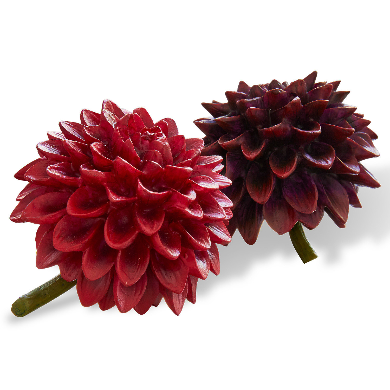 Lot de 2 fleurs décoratives Dahlien