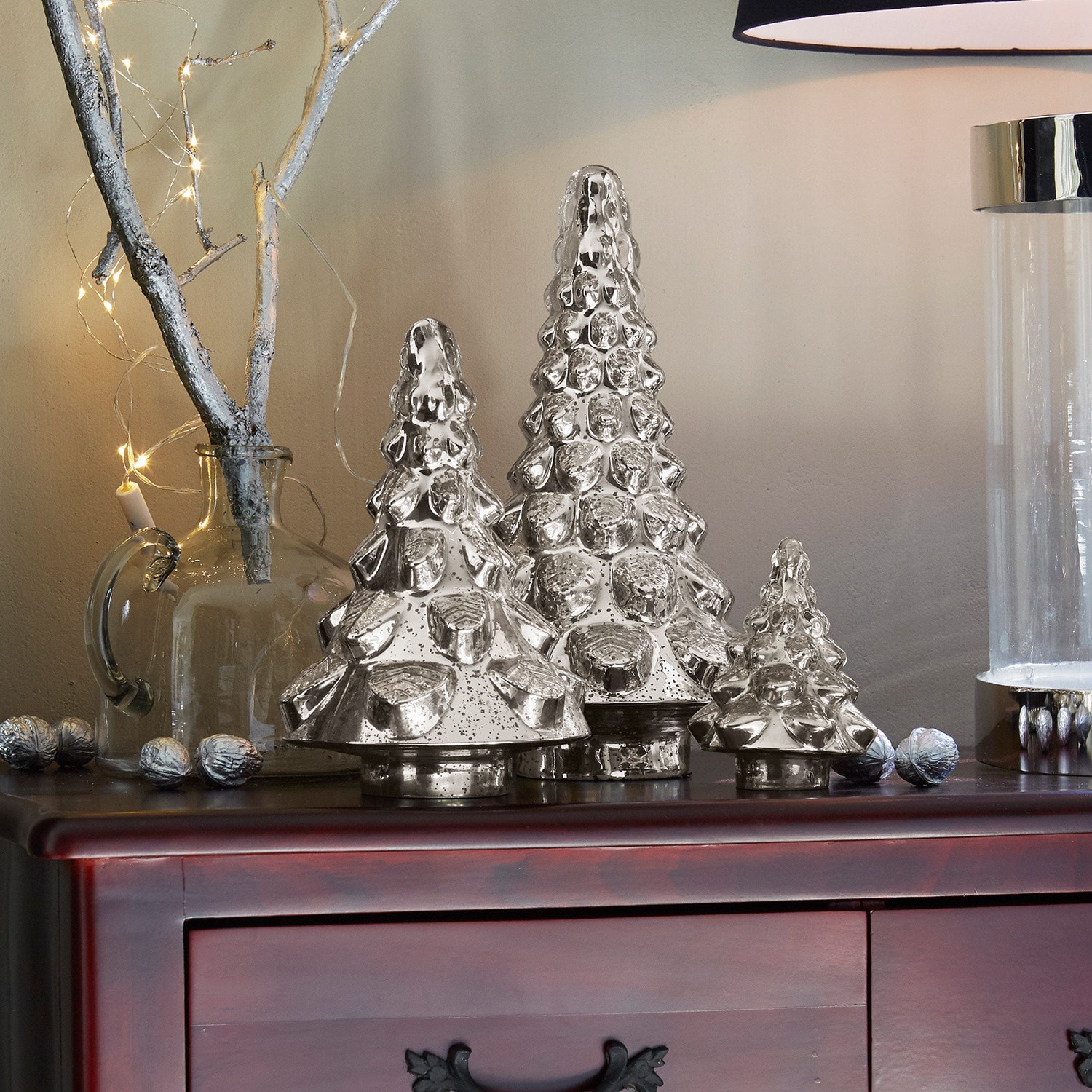 Lot de 3 arbres décoratifs Felleys