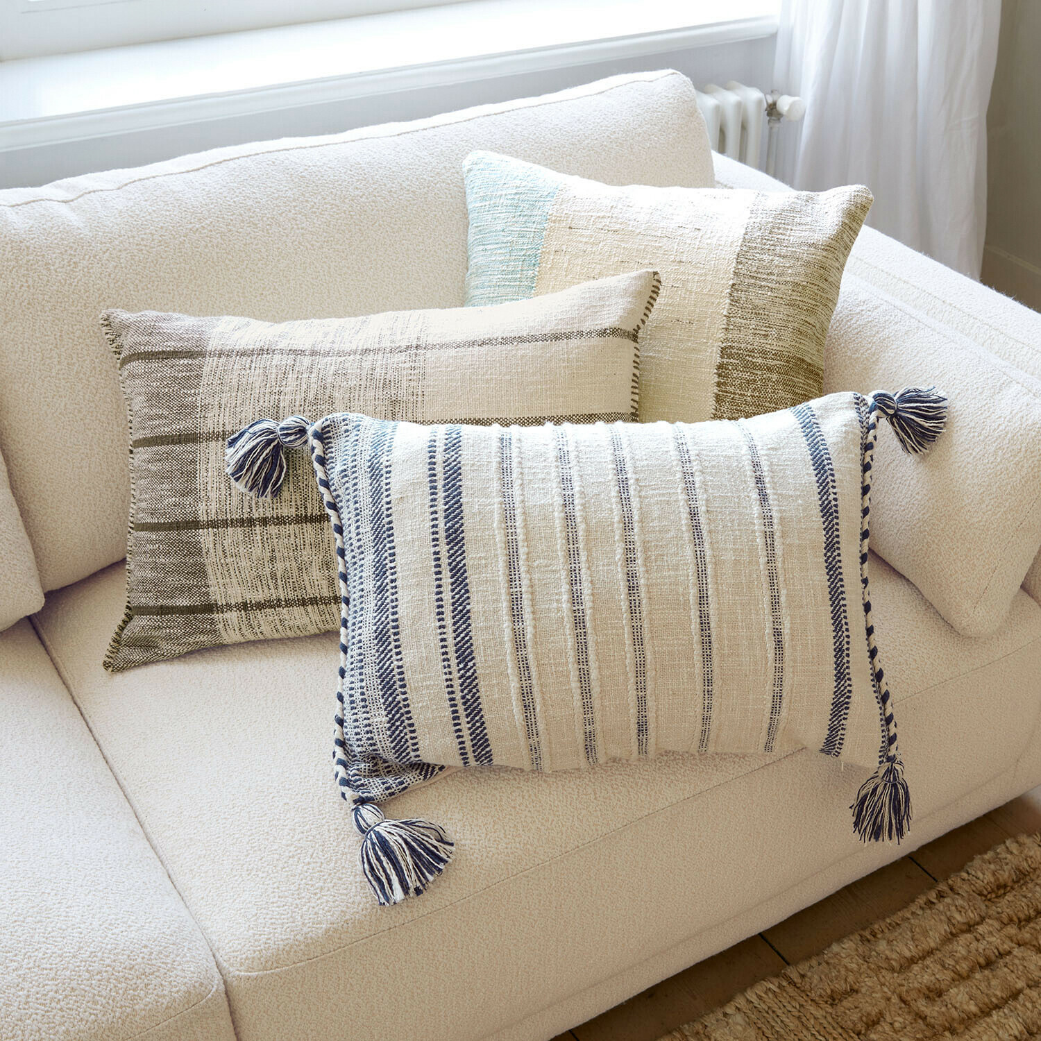 Lot de 3 housses de coussins Maresas