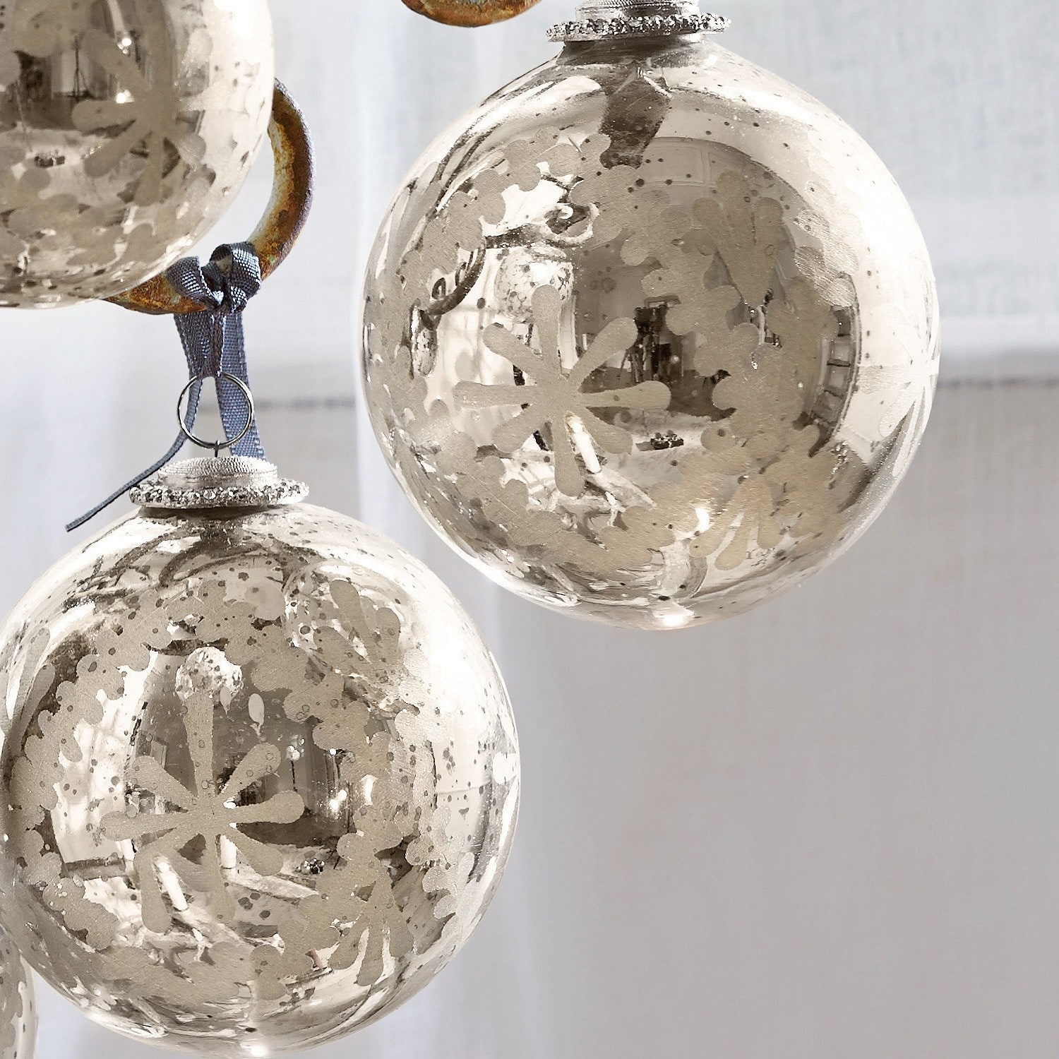 Lot de 6 décorations de Noël Laraine
