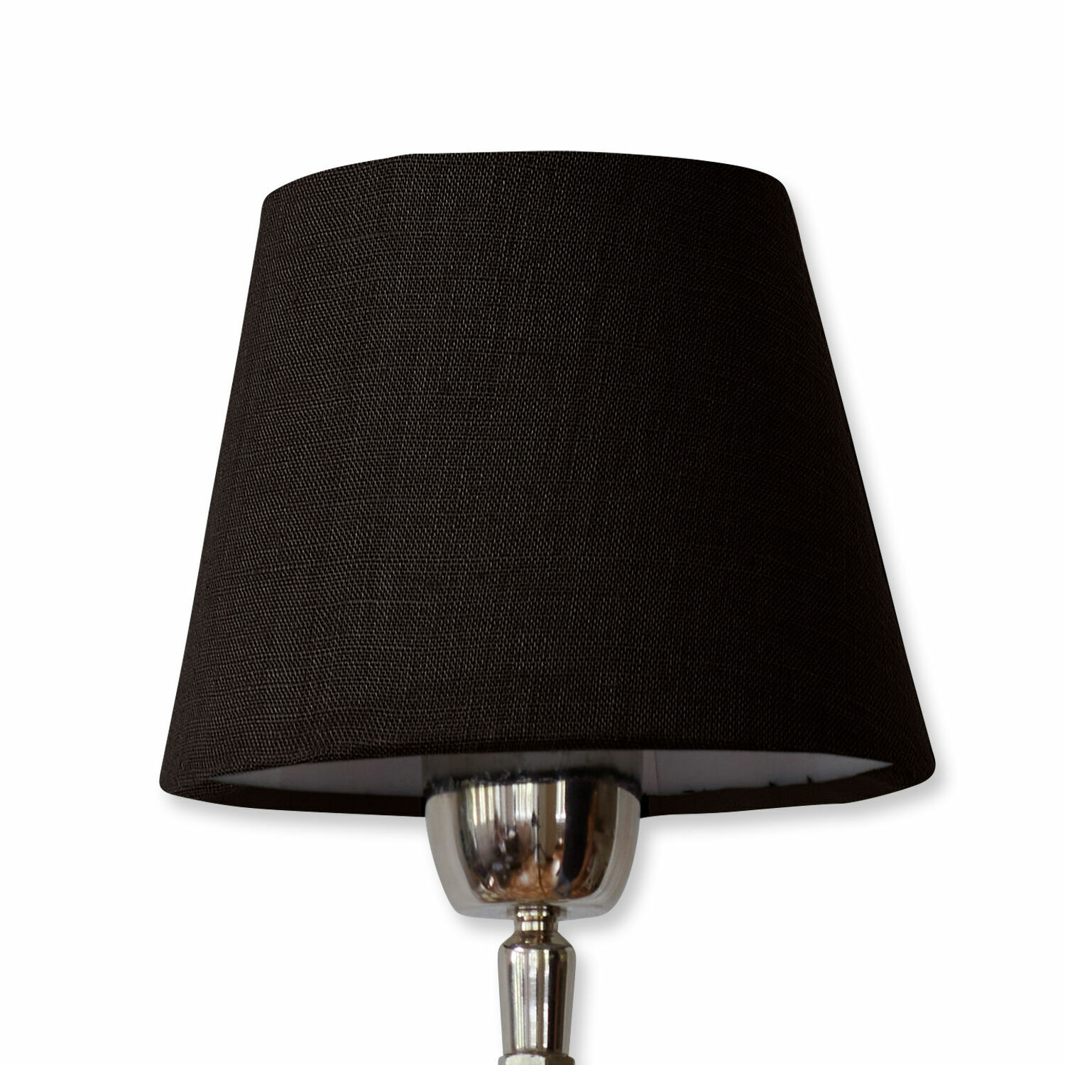 noir Abat-jour noir en tissu pour lampe de table, design moderne et polyvalent pour intérieur