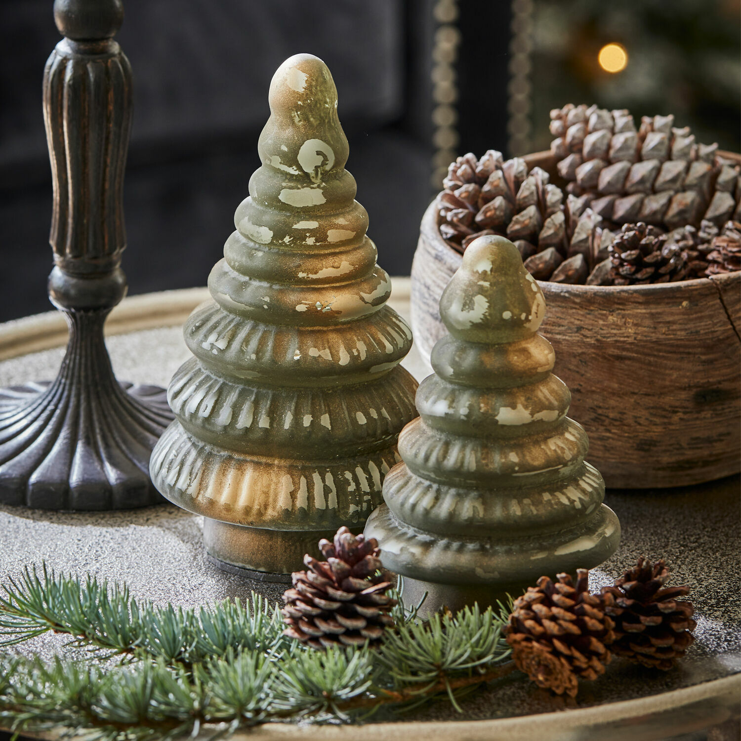 Lot de 2 sapins décoratifs Mongar