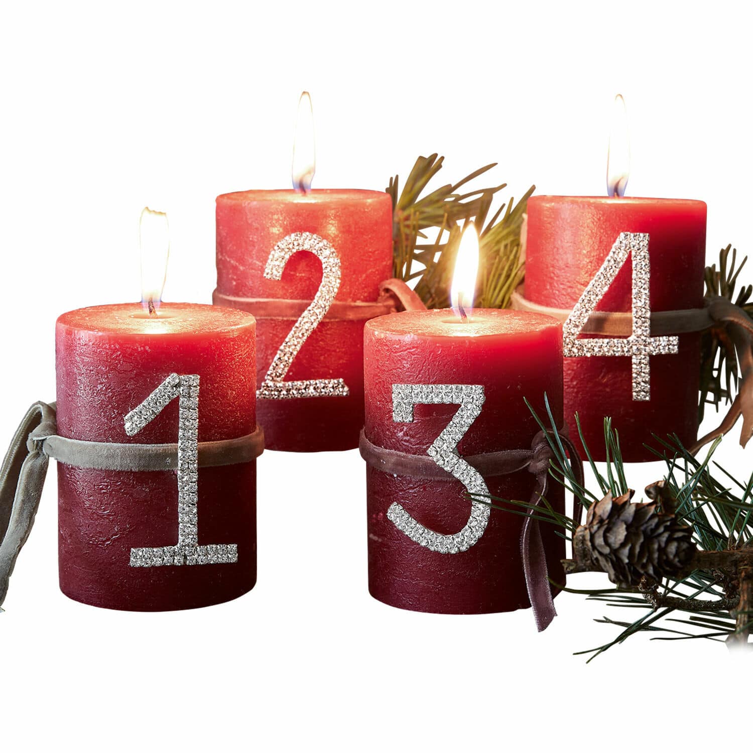 Lot de 4 décorations Nic