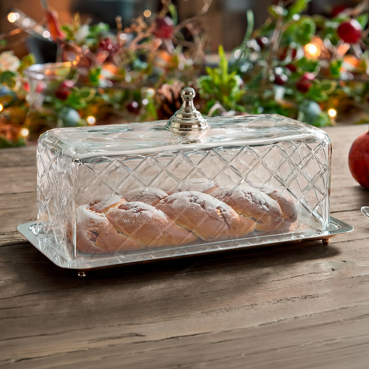 Cloche en verre avec plateau Célarine Cloche en verre avec plateau Célarine