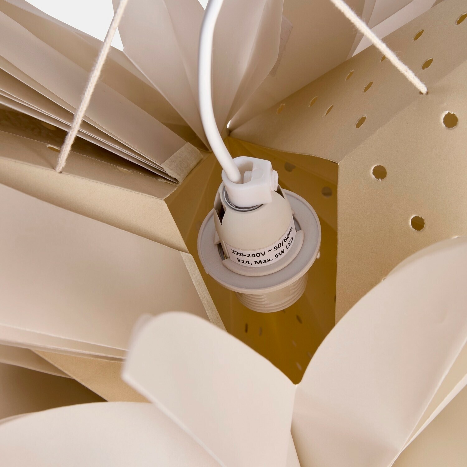 Étoile lumineuse en papier Serelunea