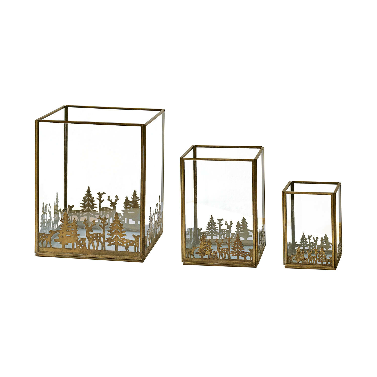 Lot de 3 photophores Solenda
