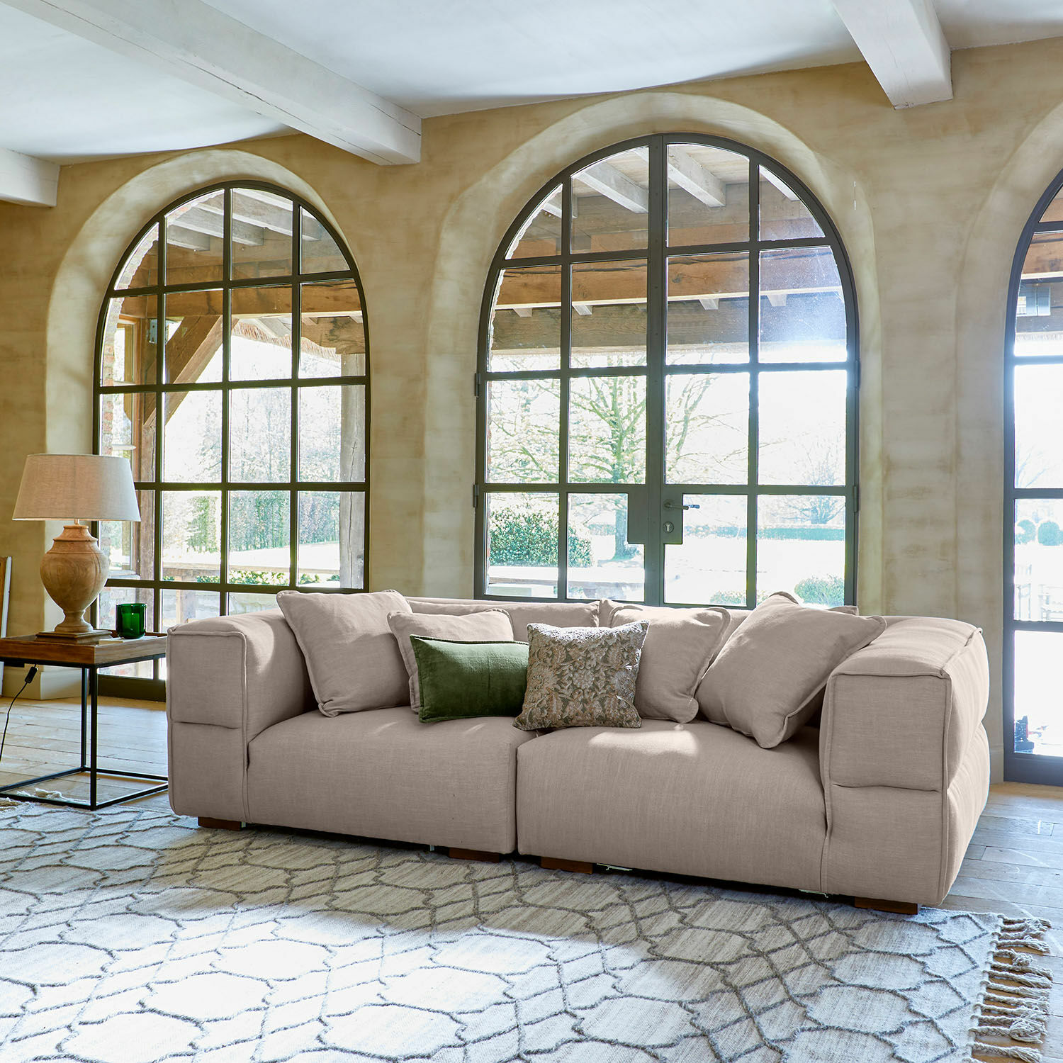 Lot de 2 housses de coussins Plainemont