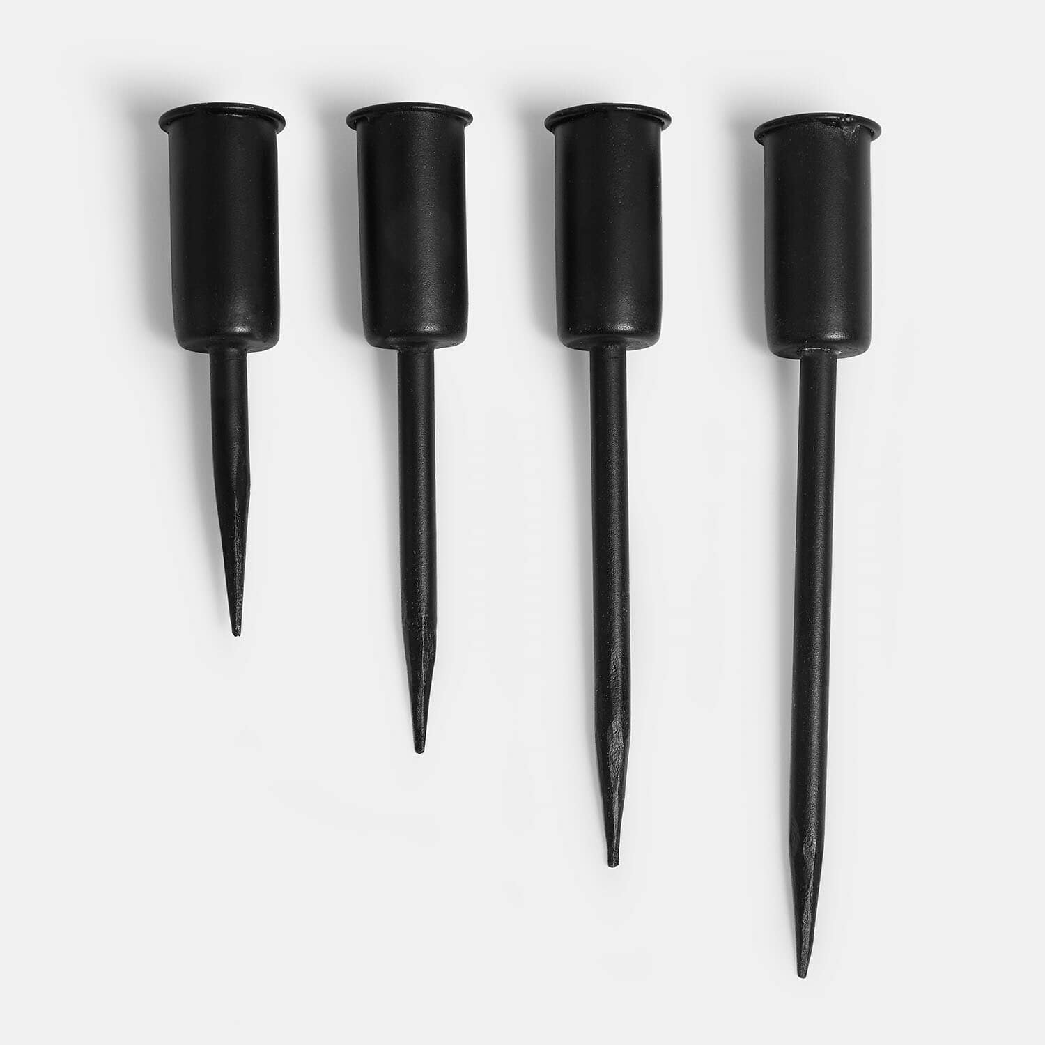 Lot de 4 bougeoirs à piquer Tinsmith