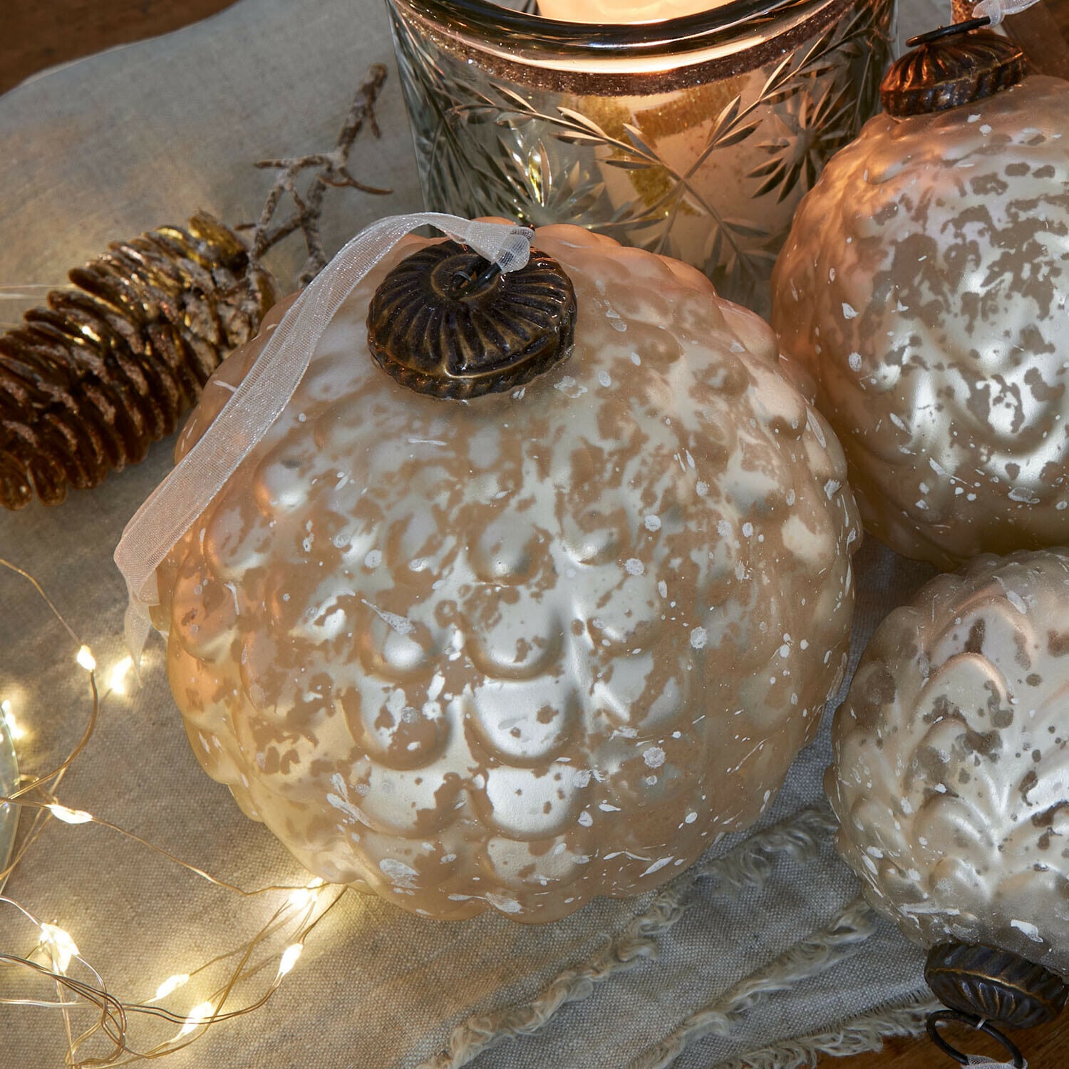 Lot de 6 boules de Noël Domara