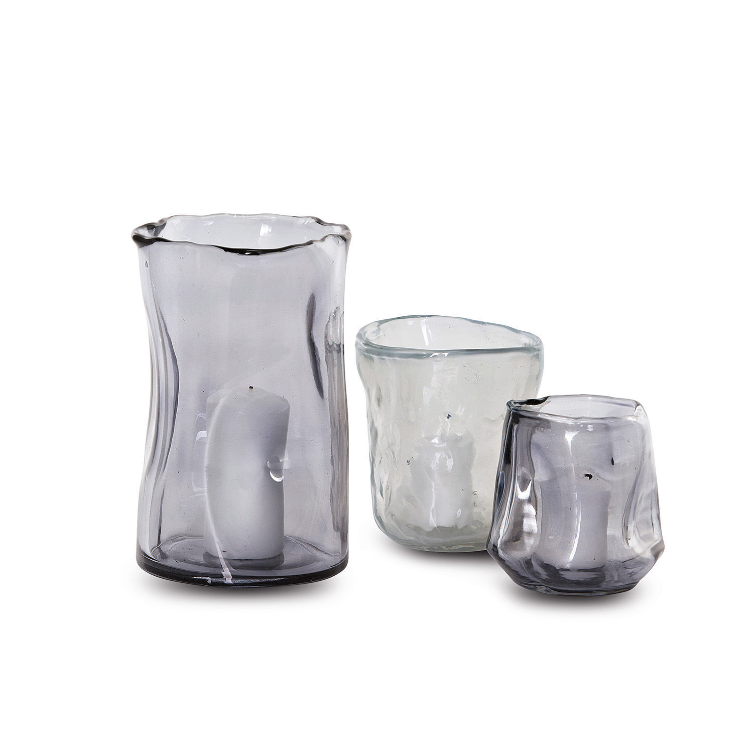 Lot de 3 photophores Rabelle