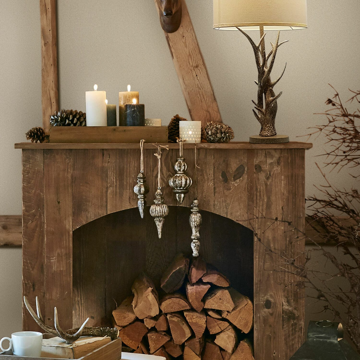 Lot de 4 décorations à suspendre Molinara