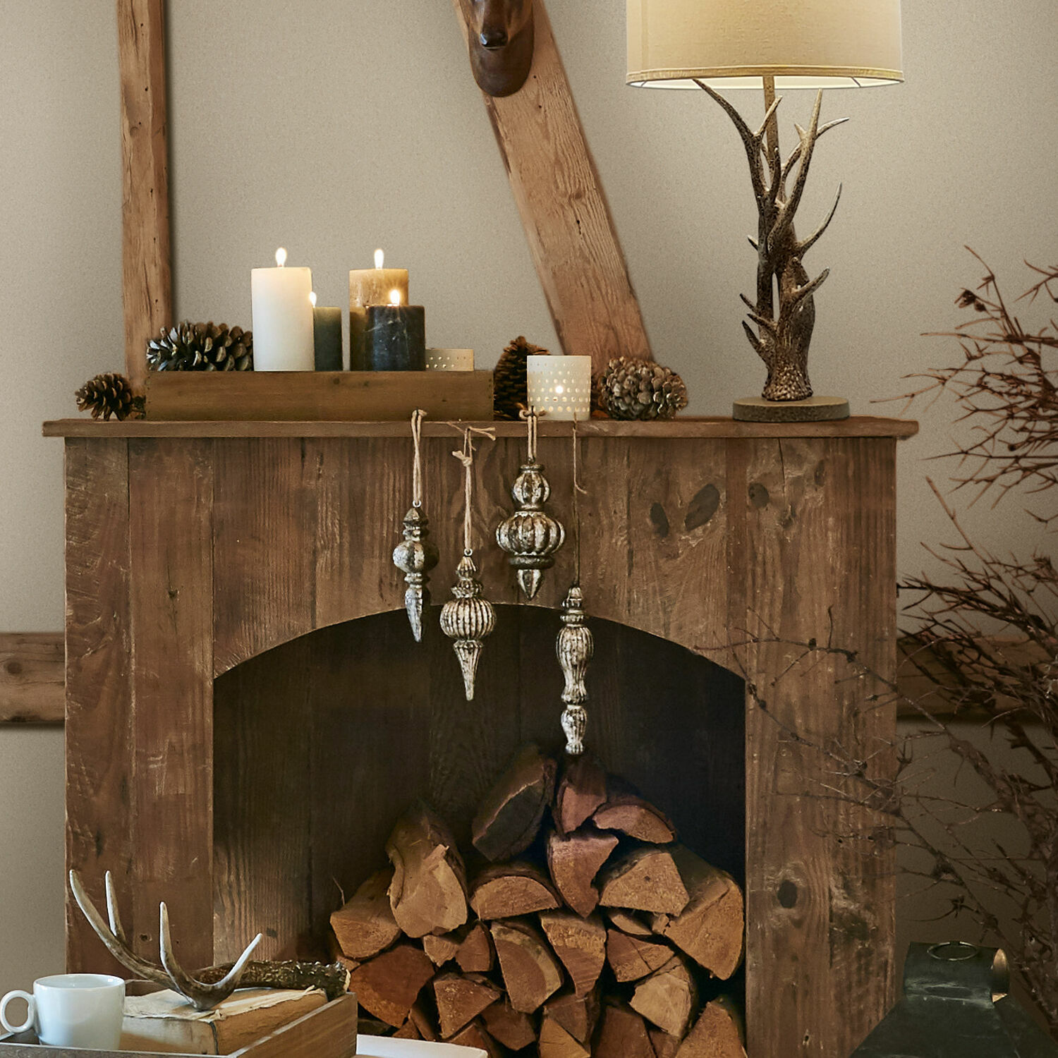 Lot de 4 décorations à suspendre Molinara