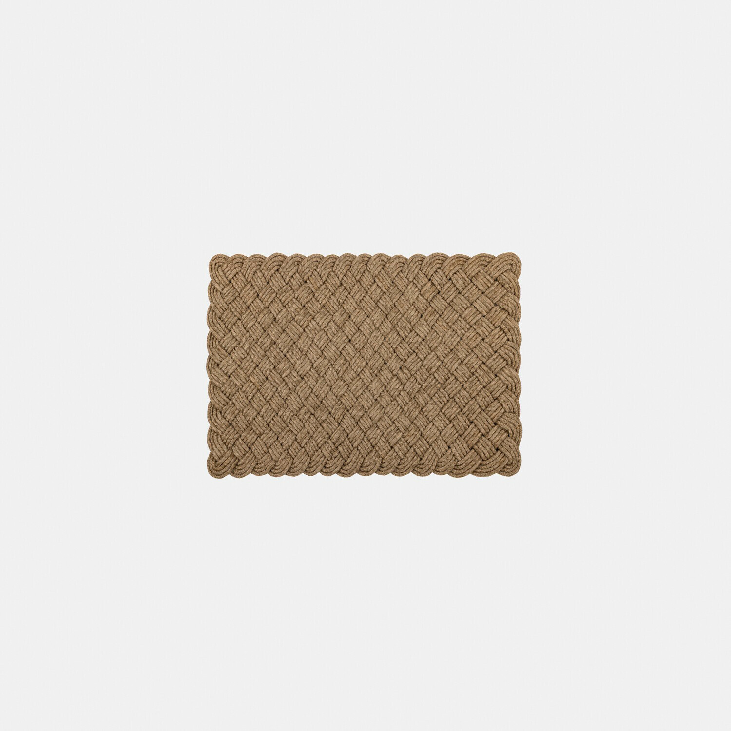 Tapis long Hildas Tapis rectangulaire marron en corde tressée, tapis décoratif et résistant pour sol