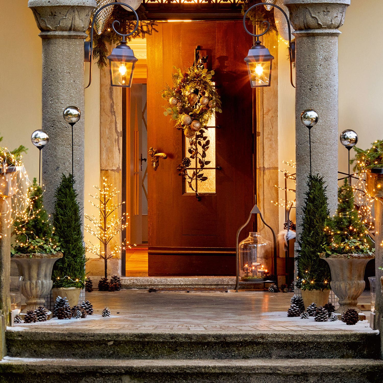 Lot de 2 piquets décoratifs Cainan