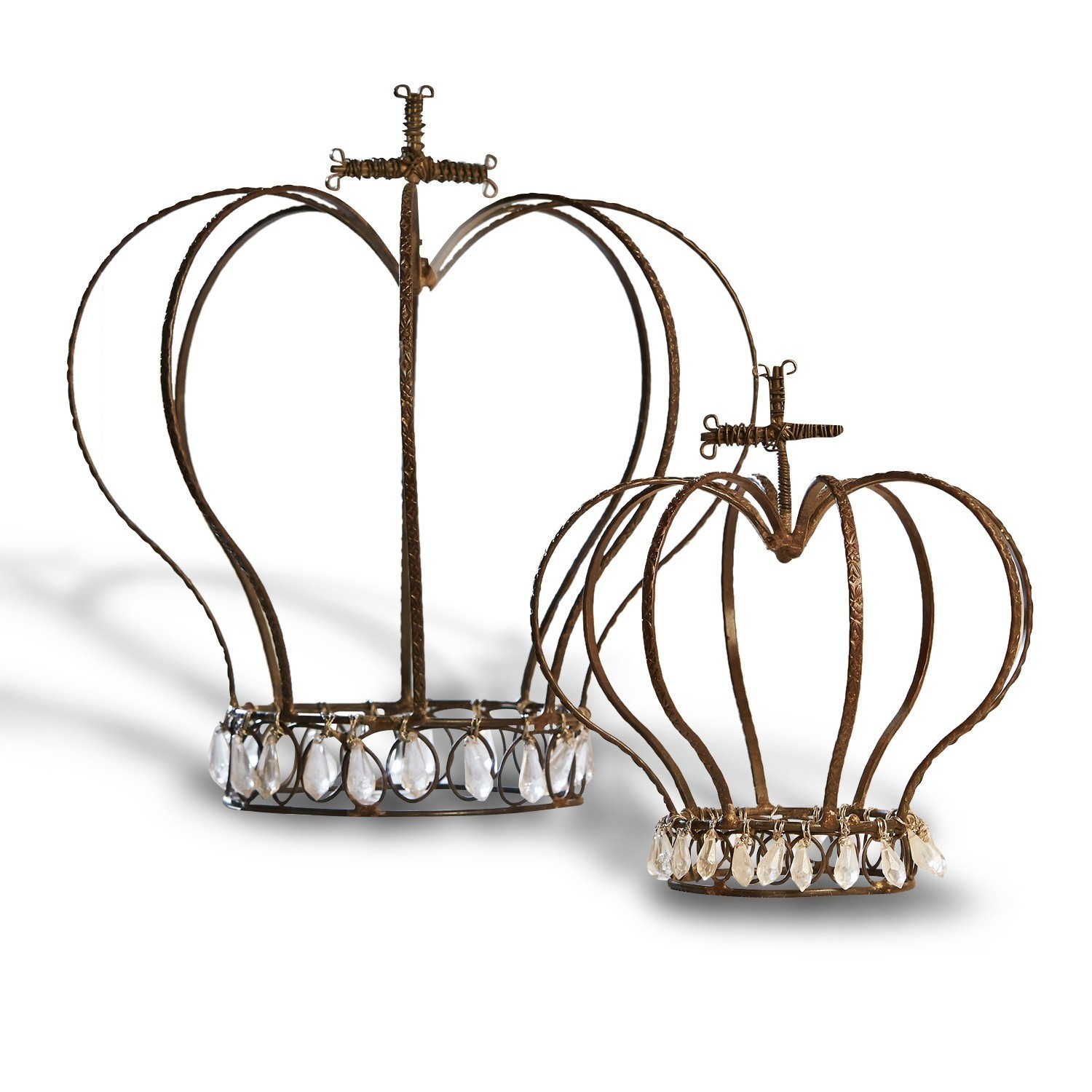 Lot de 2 décorations couronne Burford